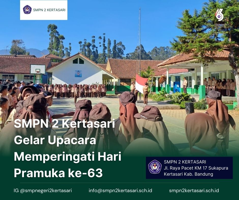 SMPN 2 Kertasari Gelar Upacara Memperingati Hari Pramuka ke-63